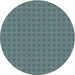 Sideview of Patterned Blue Novelty Rug, pat3875