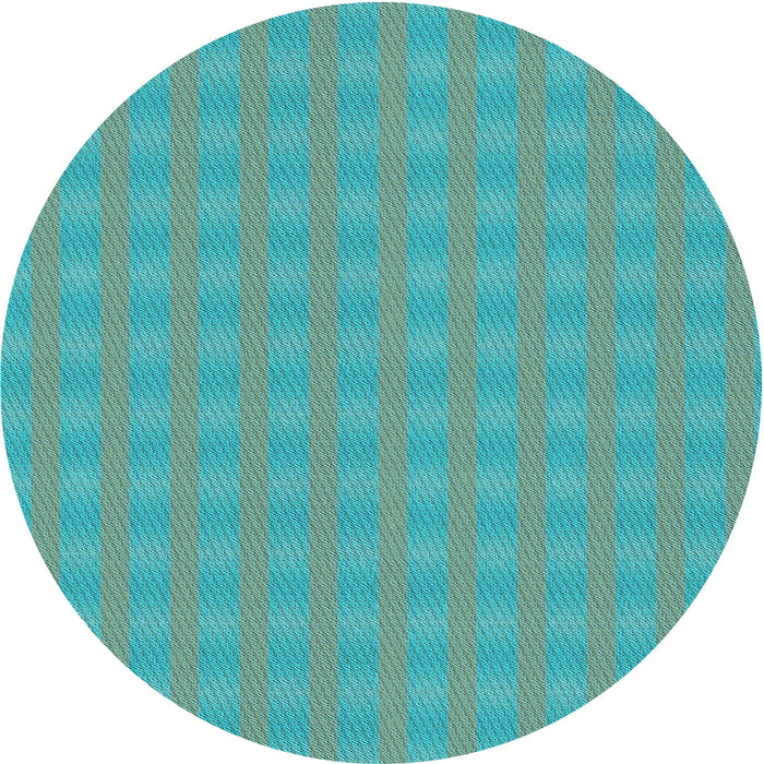 Square Patterned Deep-Sea Green Rug, pat3876lblu