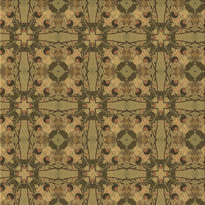 Round Machine Washable Transitional Dark Bronze Brown Rug, wshpat3877brn