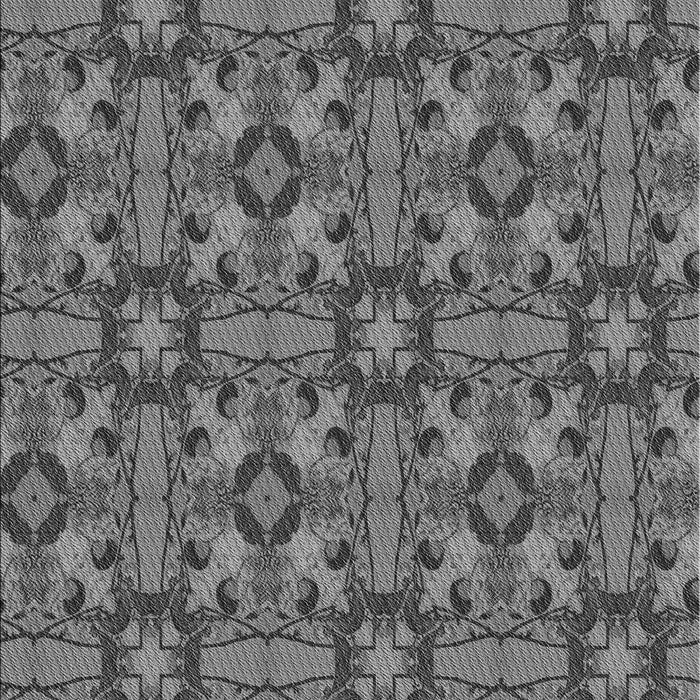 Patterned Black Rug, pat3877gry