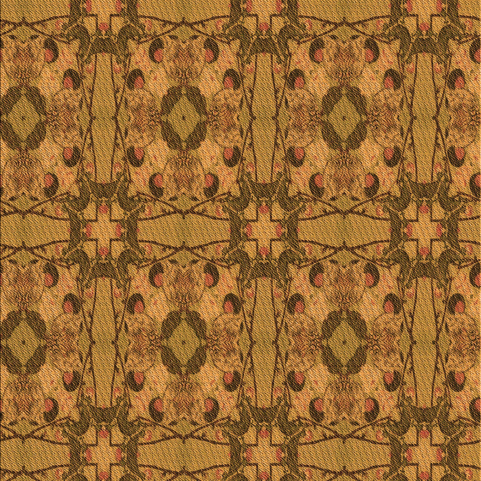 Patterned Saddle Brown Rug, pat3877org