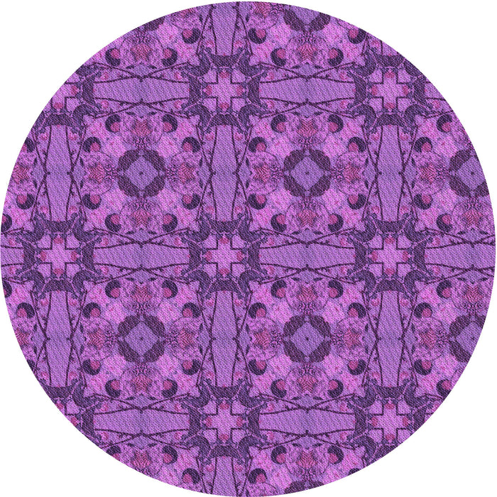 Square Patterned Dark Orchid Purple Rug, pat3877pur