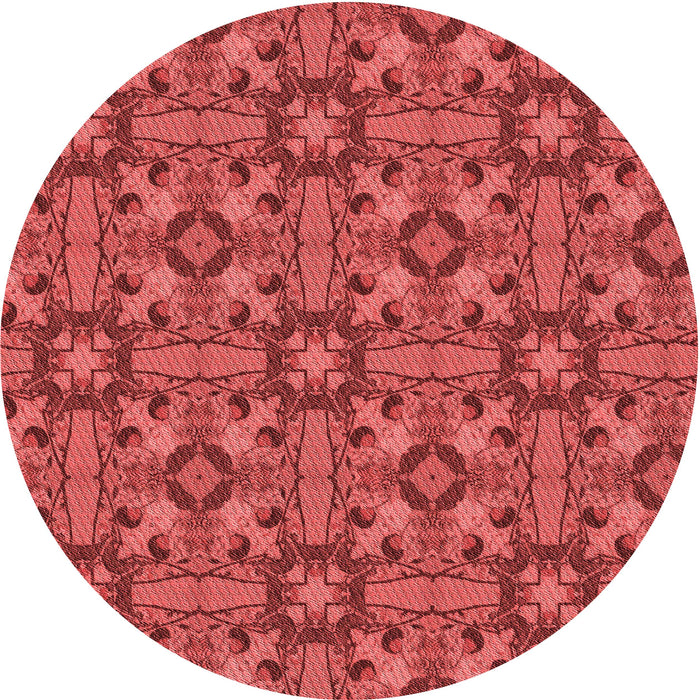 Square Machine Washable Transitional Red Rug in a Living Room, wshpat3877rd