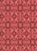 Machine Washable Transitional Red Rug, wshpat3877rd