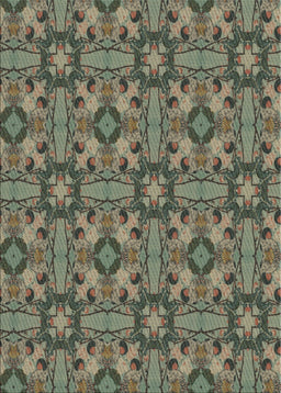 Machine Washable Transitional Mocha Brown Rug, wshpat3877