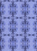 Patterned Denim Blue Rug, pat3878blu
