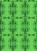 Patterned Lime Green Rug, pat3878grn