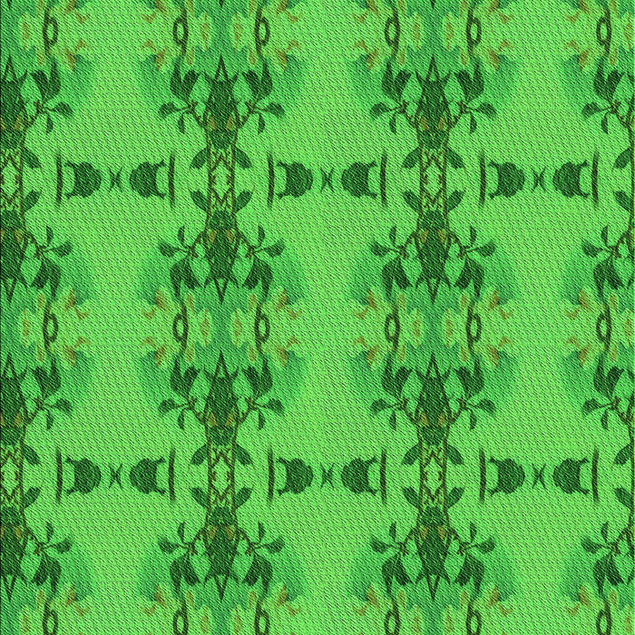 Patterned Lime Green Rug, pat3878grn