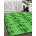 Patterned Lime Green Rug in Family Room, pat3878grn