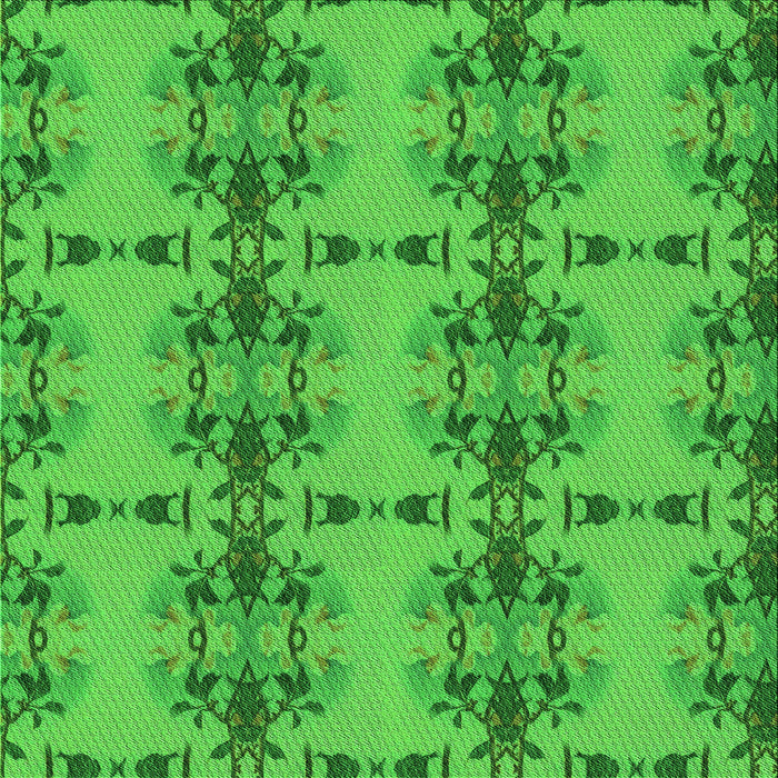 Round Patterned Lime Green Rug, pat3878grn