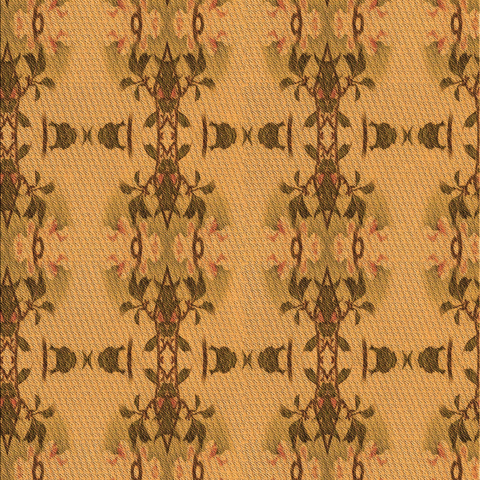 Patterned Mahogany Brown Rug, pat3878org