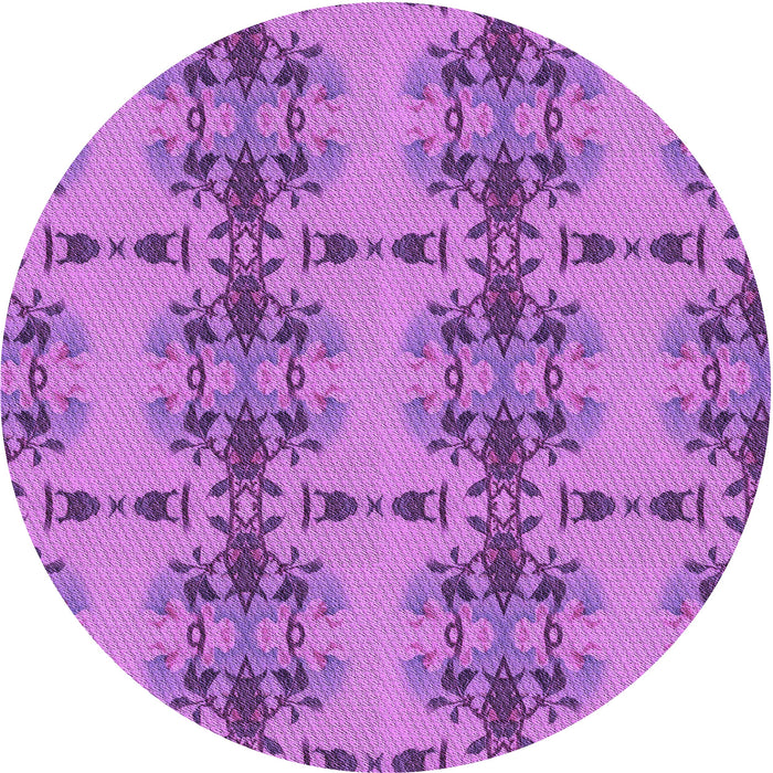 Square Machine Washable Transitional Purple Rug in a Living Room, wshpat3878pur