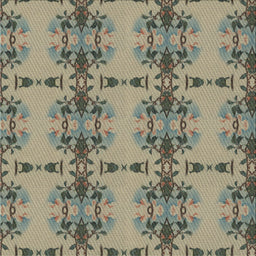 Sideview of Machine Washable Transitional Antique Bronze Green Rug, wshpat3878