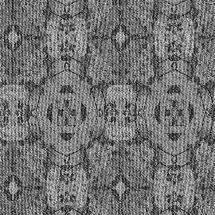 Patterned Gunmetal Gray Rug, pat3879gry