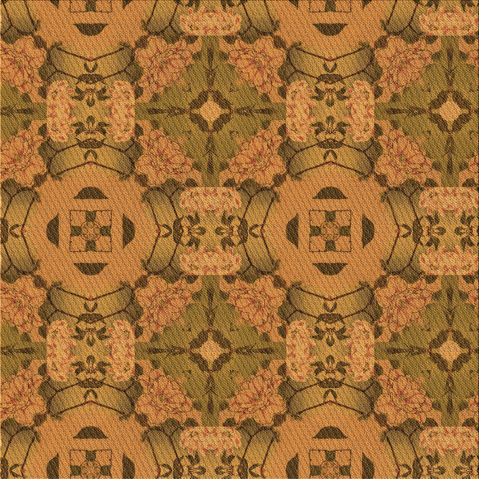 Round Machine Washable Transitional Mahogany Brown Rug, wshpat3879org