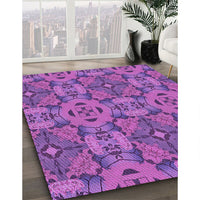 Patterned Purple Rug, pat3879pur