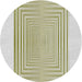 Sideview of Patterned Khaki Green Novelty Rug, pat387