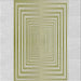 Sideview of Machine Washable Transitional Khaki Green Rug, wshpat387