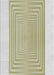 Machine Washable Transitional Khaki Green Rug, wshpat387