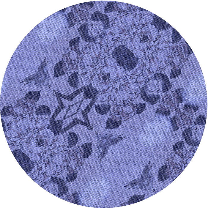 Square Patterned Sky Blue Rug, pat3880blu