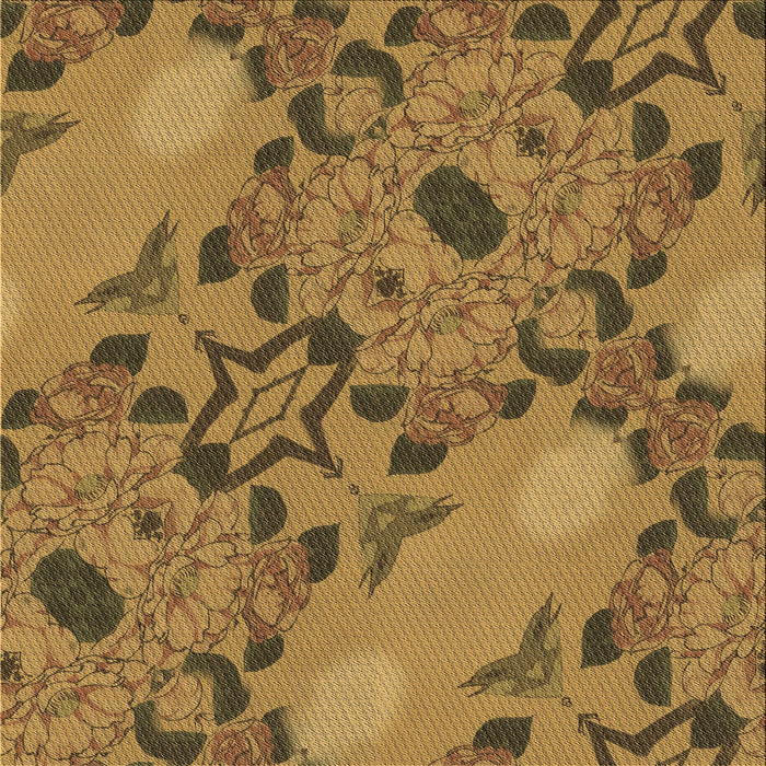 Round Patterned Dark Bronze Brown Rug, pat3880brn