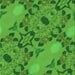 Round Patterned Green Rug, pat3880grn
