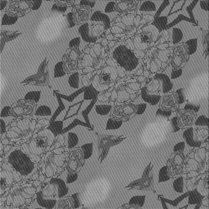 Round Machine Washable Transitional Gunmetal Gray Rug, wshpat3880gry