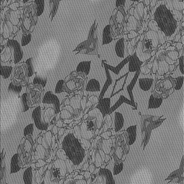 Machine Washable Transitional Gunmetal Gray Rug, wshpat3880gry