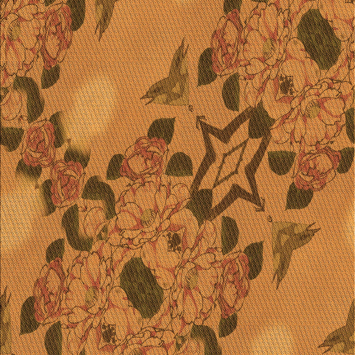 Patterned Mahogany Brown Rug, pat3880org