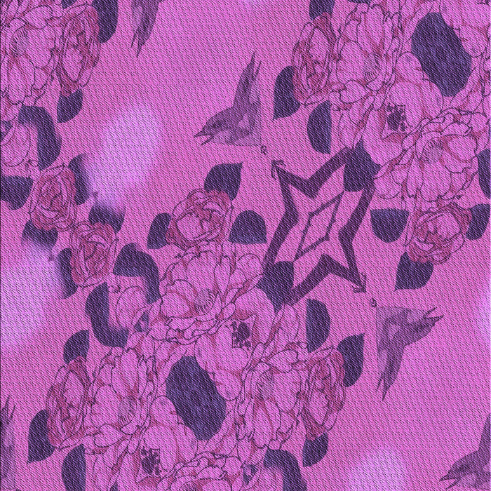 Machine Washable Transitional Medium Violet Red Pink Rug, wshpat3880pur