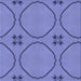 Round Patterned Sky Blue Rug, pat3881blu