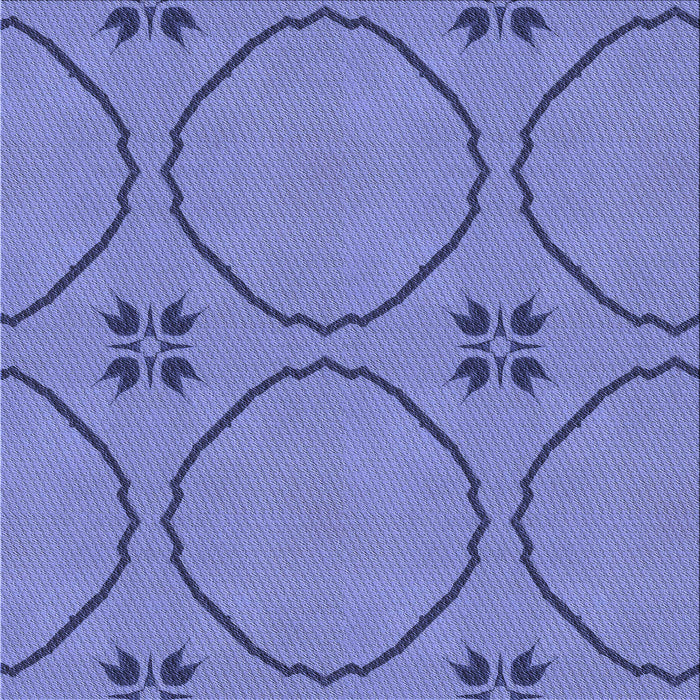 Round Machine Washable Transitional Sky Blue Rug, wshpat3881blu