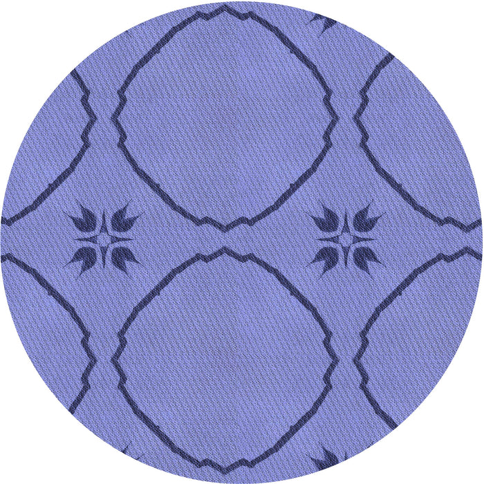 Square Patterned Sky Blue Rug, pat3881blu