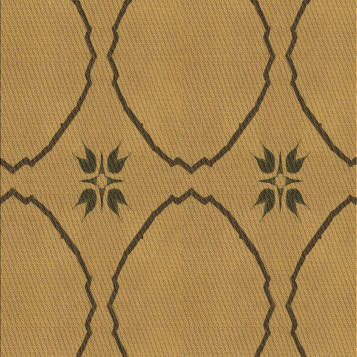 Machine Washable Transitional Dark Bisque Brown Rug, wshpat3881brn