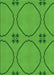 Patterned Lime Green Rug, pat3881grn