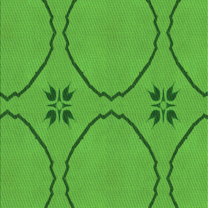 Patterned Lime Green Rug, pat3881grn