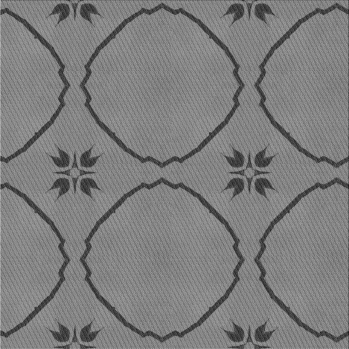 Round Machine Washable Transitional Ash Gray Rug, wshpat3881gry