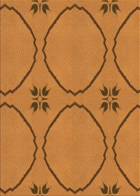 Machine Washable Transitional Mahogany Brown Rug, wshpat3881org