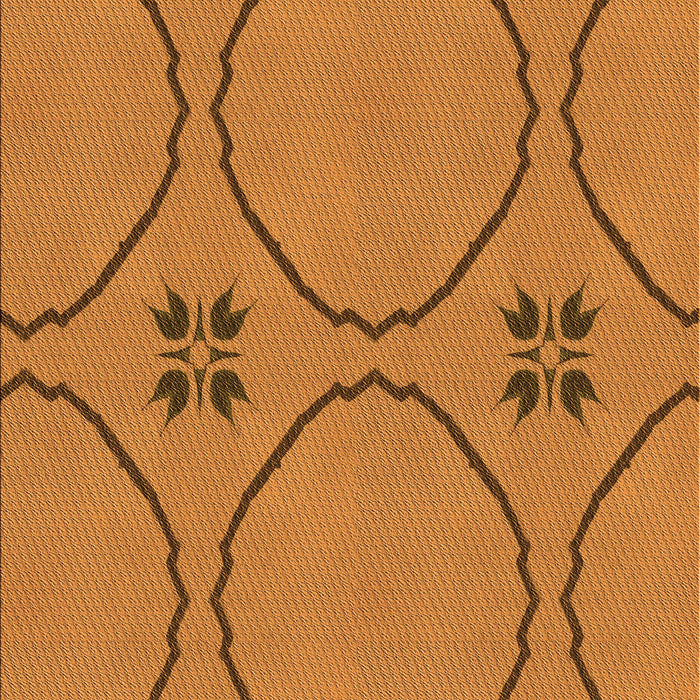 Patterned Mahogany Brown Rug, pat3881org