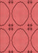 Patterned Red Rug, pat3881rd