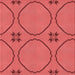 Round Patterned Red Rug, pat3881rd
