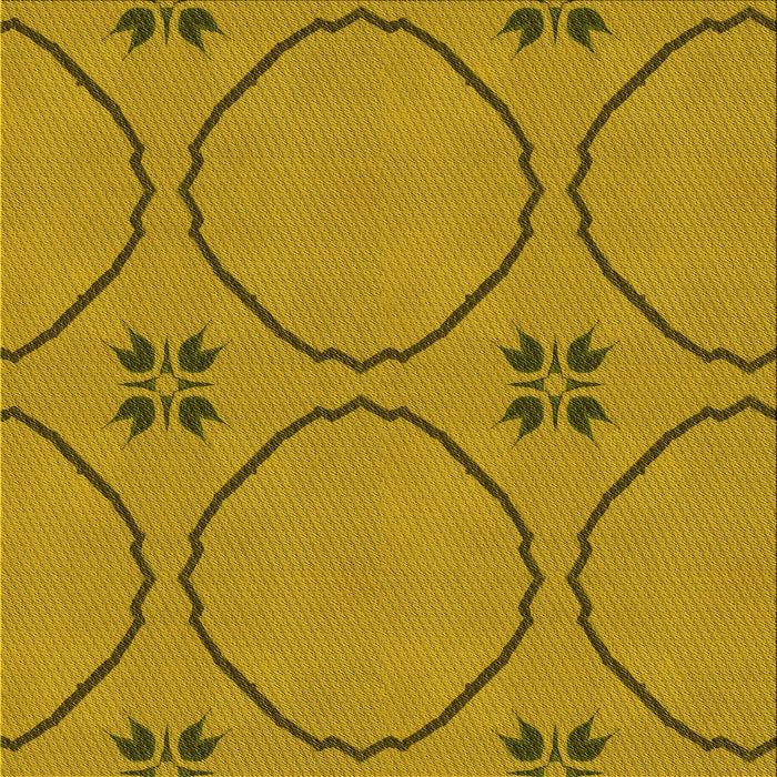 Round Patterned Dark Bisque Brown Rug, pat3881yw