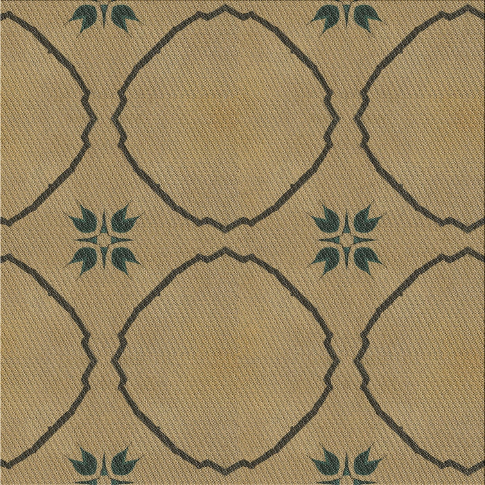 Square Patterned Reddish Brown Novelty Rug, pat3881