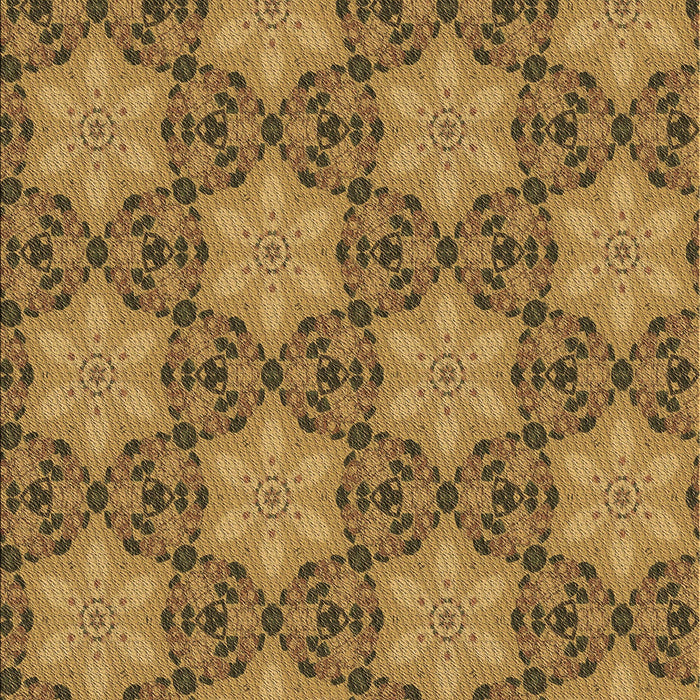 Patterned Saddle Brown Rug, pat3882brn