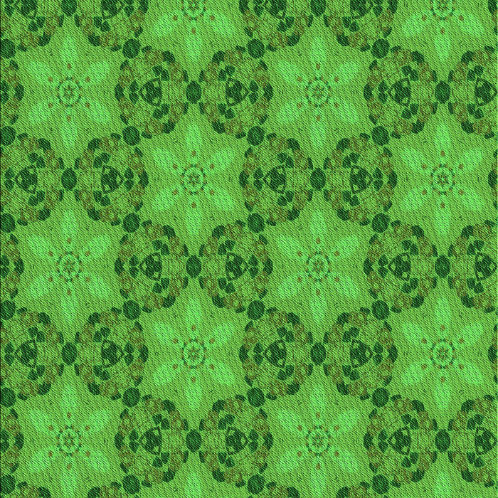 Patterned Green Rug, pat3882grn