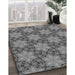 Machine Washable Transitional Gunmetal Gray Rug in a Family Room, wshpat3882gry