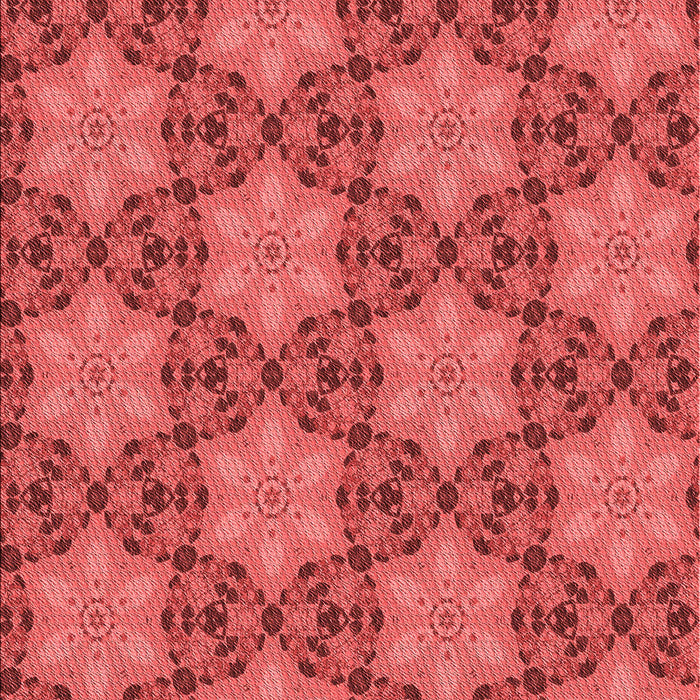 Patterned Red Rug, pat3882rd