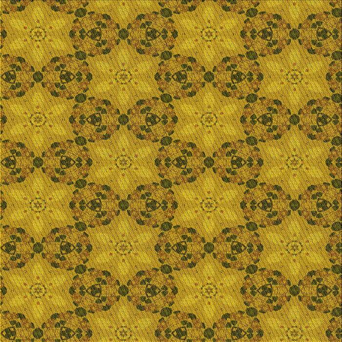 Round Patterned Dark Bisque Brown Rug, pat3882yw