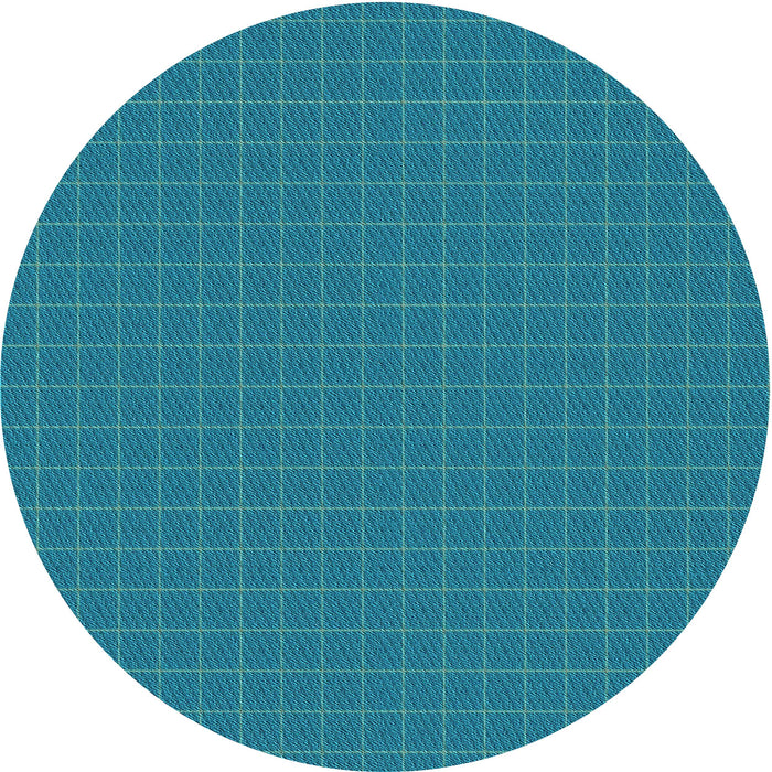 Square Patterned Blue Rug, pat3883lblu