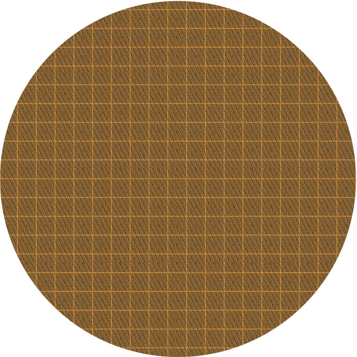 Square Patterned Dark Bronze Brown Rug, pat3883org